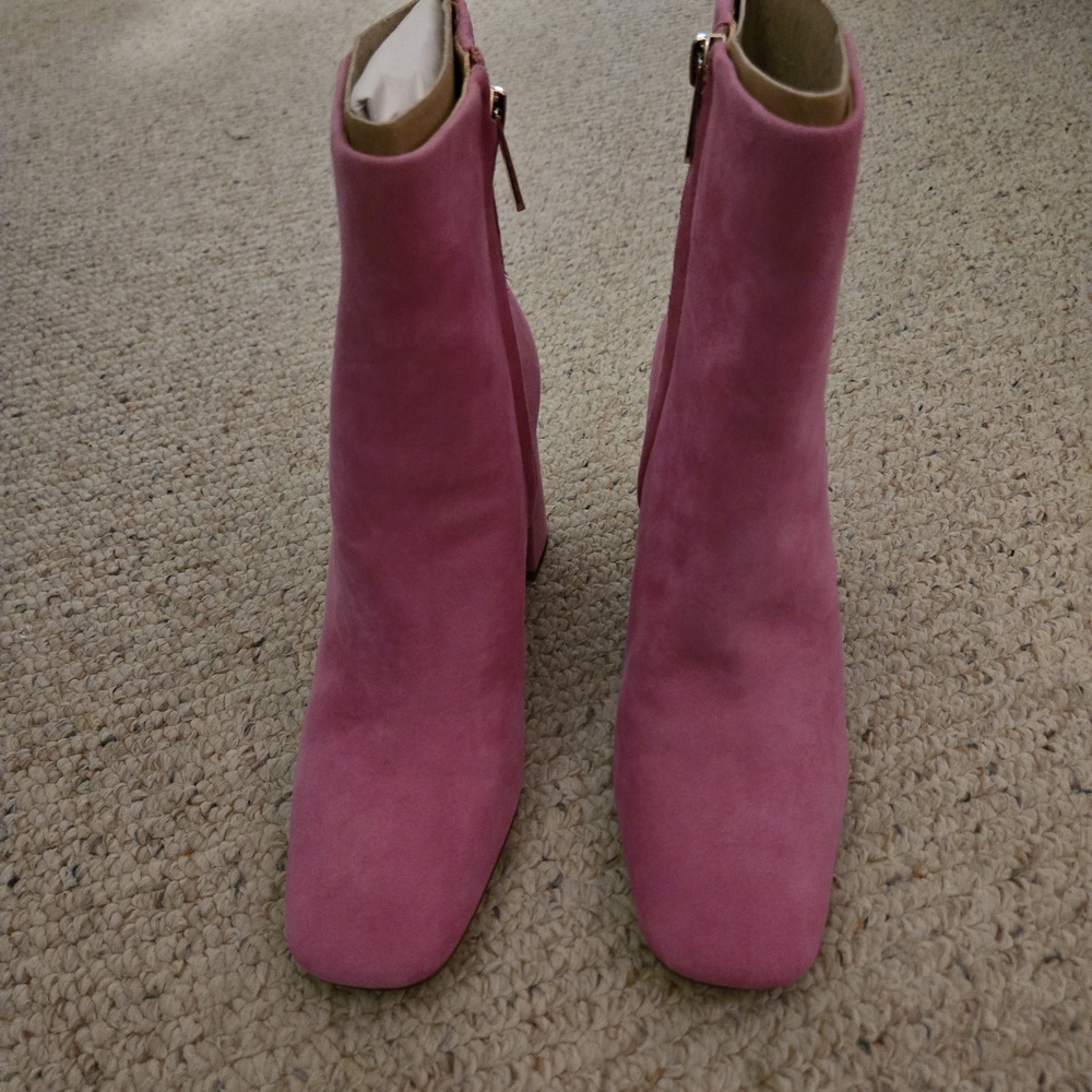 Sam Edelman Codie Pink Ankle Booties - Picture 3 of 8